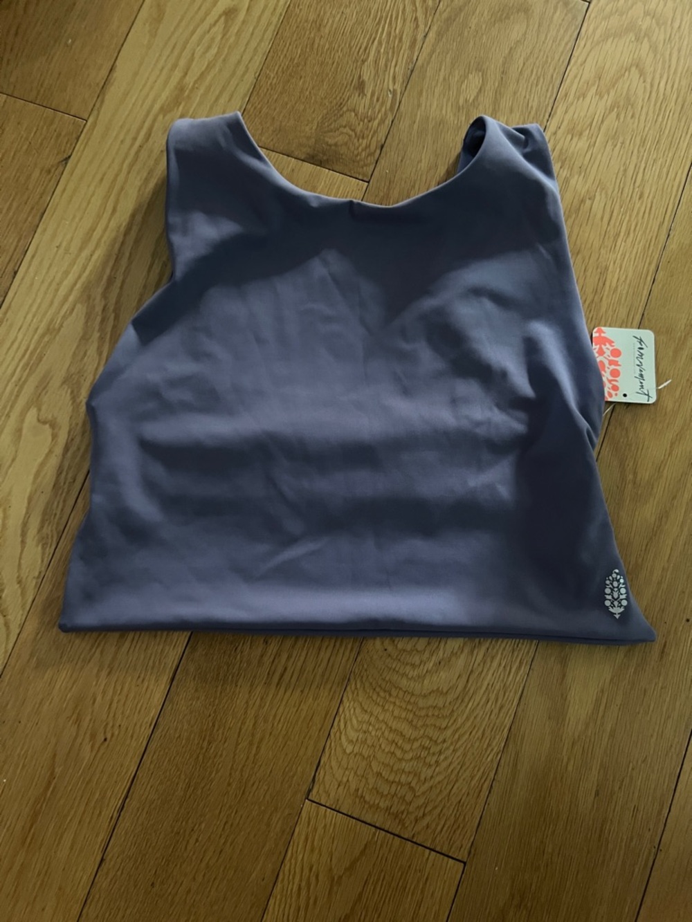 Free People Lavender Cropped Tank Top